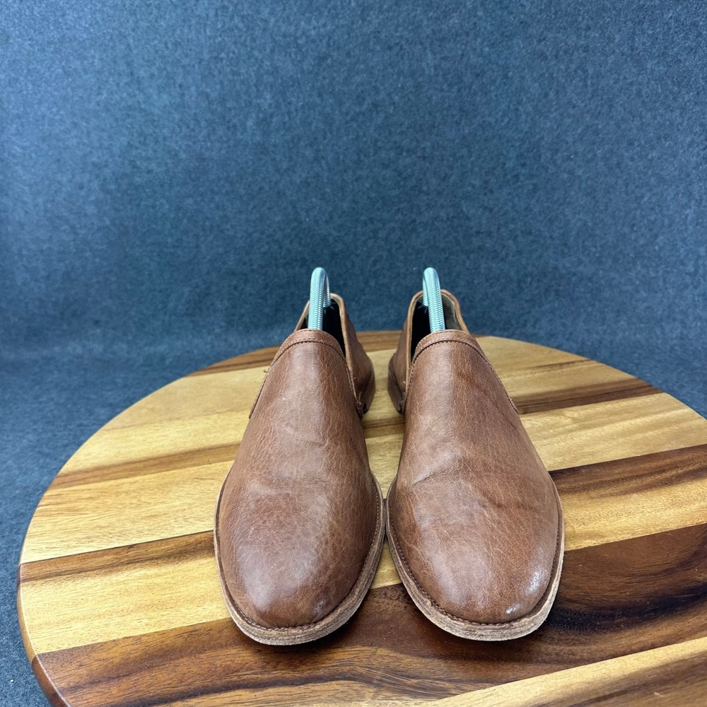 Trask Ali Camel Italian Washed eather Slip On Loafer Flat Shoes 11M 36 0462 - Picture 3 of 11